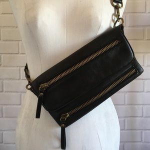 Unbranded Black Waist Bag Belt Bag Fanny Pack